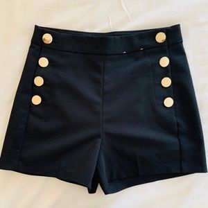 High waisted sailor shorts